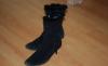 Превью Черный замшевые сапоги/полусапожки Санкт-Петербург - 0