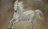 Белый конь (пастель) превью 564798.