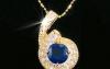 Превью Кулон с сапфирами и топазами Москва - 1