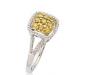 Превью Комплект-кольцо,серьги-желтые,белые бриллианты Москва - 1