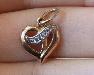 Золотой кулон "Сердечко" превью 66948.
