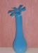 Ваза бирюзовая "Гиацинт", стекло, 37 см превью 641644.