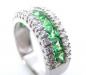 Кольцо из серебра 925" с хризолитами арт R5663-G превью 656817.