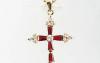 Превью Крестик с рубинами и бриллиантами Москва - 3