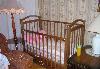 Детская кроватка-маятник + ортопедический матрас превью 85184.