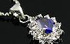 Превью Элегантный кулон с аметистом и топазами Москва - 1