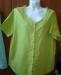 Новая салатовая льняная туника- р.50-52 превью 833793.