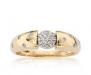 Золотое кольцо-бриллианты 0,1 карата превью 862145.