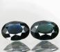 Превью Пара тёмно синих сапфиров овал VVS 6,04кар. Бирма Камышлов - 1