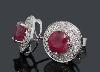 Серьги с рубинами и бриллиантами превью 94296.