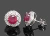 Превью Серьги с рубинами и бриллиантами Москва - 2