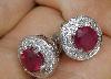 Превью Серьги с рубинами и бриллиантами Москва - 3