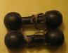 Гиря большая 24 кг и пара гантелей по 6 кг превью 95226.