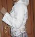 Толстовка белая с капюшоном превью 98434.