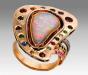 Кольцо с натуральным опалом "Палитра" превью 914190.