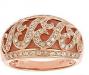 Золотое кольцо-розовый перламутр,бриллианты превью 950526.