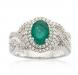 Золотое кольцо-изумруд,бриллианты 0,7 карата превью 950530.