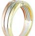 Превью Трехцветное золотое кольцо с бриллиантами Москва - 1