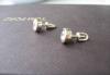Превью Серьги-пусеты из белого золота с белым сапфиром Москва - 1