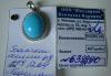 Превью Золотая подвеска, бриллианты, бирюза Москва - 1