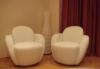 Превью Кресла миниатюрные из белой кожи, 2 шт Москва - 1