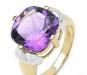 Позолоченное кольцо с аметистом превью 1181547.