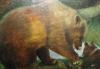Превью Картина "Медведи в лесу". 80-е гг. оргалит.масло Москва - 1