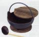 Превью Котелок железный с дерев. крышкой (Япония)  Москва - 1