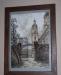 Картина вышитая "старый город" превью 1029261.