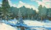 Картина "Зимний пейзаж" холст, масло превью 1245503.