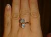 Золотое кольцо с голубым топазом.Новое превью 1249329.