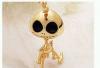 Превью Cute Skull Pendant Chain Golden Москва - 0