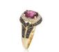 Превью Золотое кольцо-гранат 1,75 карата,бриллианты 0,4 к Москва - 1
