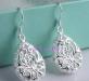Серьги ажурные .серебрение превью 1301422.