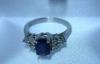 Королевское кольцо сапфир с брильянтами превью 1319154.