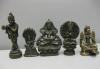 Фигурка бронза 5 штук высота от 3 см. до 5 см превью 1355419.