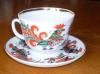 Большая яркая чайная пара лфз "Петушок" превью 1386335.