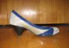 Туфли-лодочки серо-синие 38 размера превью 1409545.