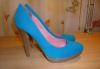 Новые бирюзовые туфли велюр р.35 превью 1428581.