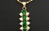 Кулон с изумрудами и топазами превью 1439385.