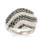 Золотое кольцо-черные,белые бриллианты 1,45 карата превью 1444132.