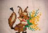 Вышитая картинка - белочка превью 1447376.