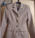 Пиджак серенький.Материал под лен превью 1458019.