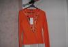 Кофточка трикотажная оранжевая с орнаментом(новая) превью 1474381.