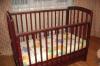 Кроватка-маятник из бука +кокосовый матрас превью 1477485.