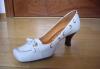 Туфли Bronx белые кожаные каблук 5 см превью 1477865.