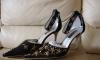 Красивые вечерние атласные туфли р. 37-38 шпилька превью 1485408.
