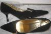 Черные с золотой пряжкой туфли,38р-р превью 1513619.