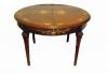 Круглый обеденный стол из красного дерева превью 1528147.