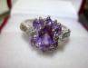 Королевское Кольцо с брильянтами и аметистом превью 1532362.